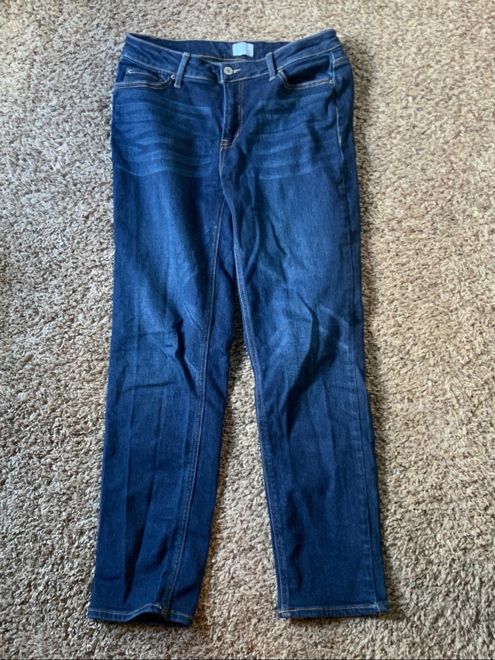 Time and Tru Dark Blue Straight-Leg Women’s Jeans
